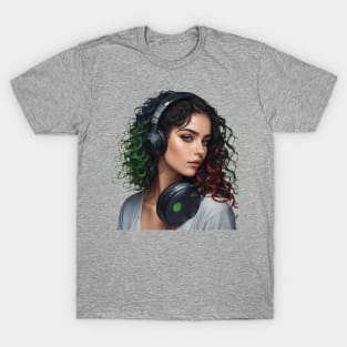 Coloured hair girl T-Shirt